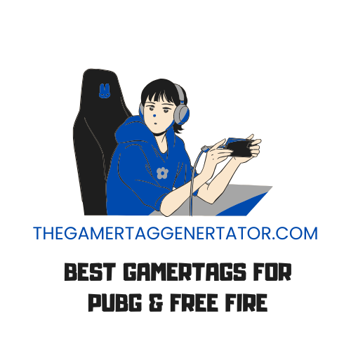 "A futuristic armored gaming warrior standing in a dark blue and black digital battlefield with golden energy effects, representing the ultimate gamer’s guide for best PUBG and Free Fire gamertags."