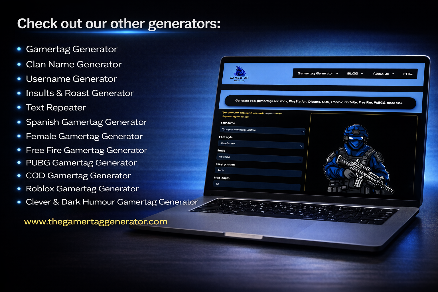 Gamertag Generator | Free & AI-Powered | Generates Instantly