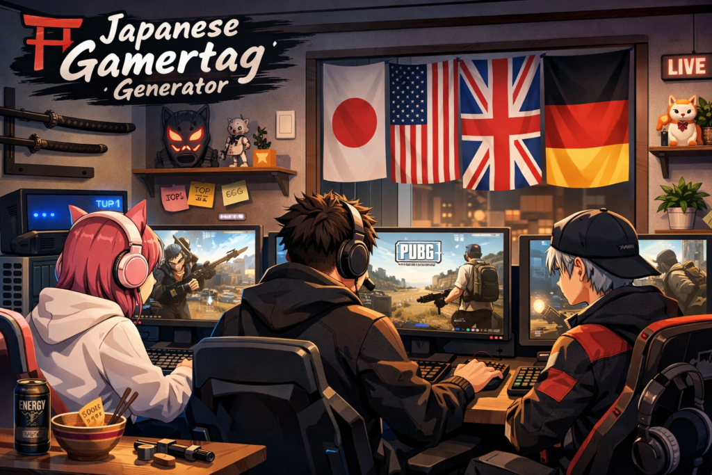 Japanese Gamertag Generator | Free & AI-Gamertag Generator